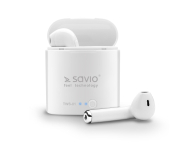 SAVIO SŁUCHAWKI DOUSZNE TWS SAVIO TWS-01 Białe # - 1458284 - zdjęcie 3